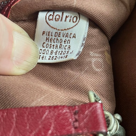 DR Del Rio burgundy leather backpack purse main image 11
